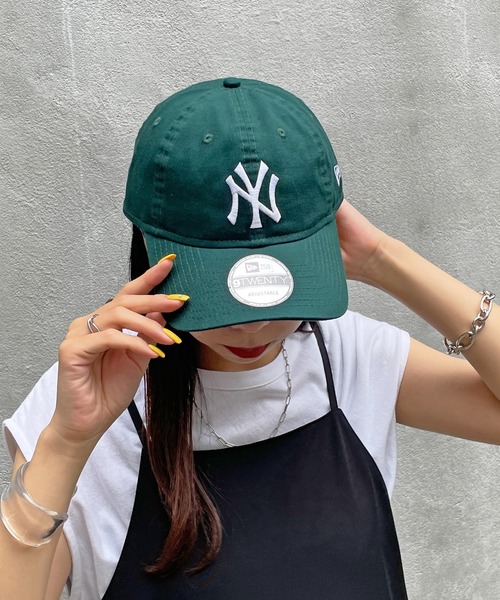 NEW ERA（ニューエラ）の「【NEWERA】9TWENTY Cloth Strap Washed CAP（キャップ・メンズ・ダークグリーン/ベージュ/ネイビー/インディゴブルー/ホワイト・FREE）」の3枚目の写真