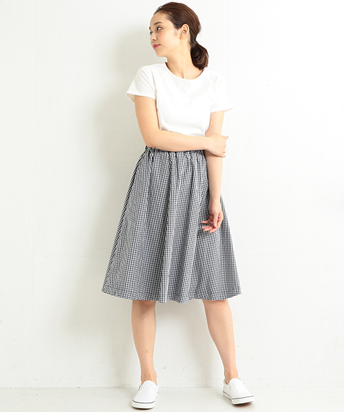 BEAMS LIGHTS Women's(ビームスライツ ウィメンズ)の「BEAMS LIGHTS / 柄×無地 リバーシブルスカート(スカート・レディース・ベージュ/ネイビー・ONE SIZE)」の21枚目の写真