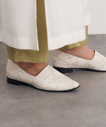 HIMIKO | 【HIMIKO】メタルラインソフトレザーフラットパンプス/621301(パンプス)