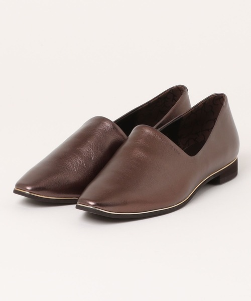 【セール】【Made in Japan】メタルラインソフトレザーフラットパンプス/621301（パンプス）｜HIMIKO（ヒミコ）