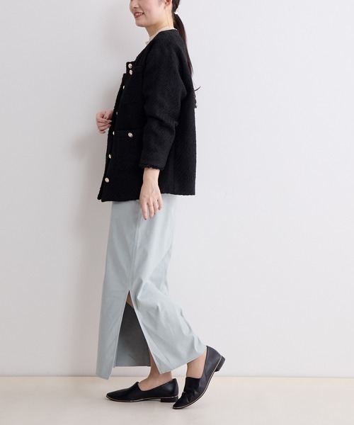 【セール】【Made in Japan】メタルラインソフトレザーフラットパンプス/621301（パンプス）｜HIMIKO（ヒミコ）