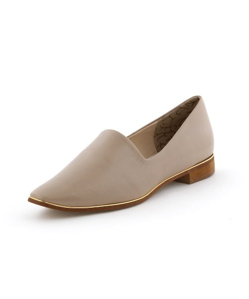 【セール】【Made in Japan】メタルラインソフトレザーフラットパンプス/621301（パンプス）｜HIMIKO（ヒミコ）