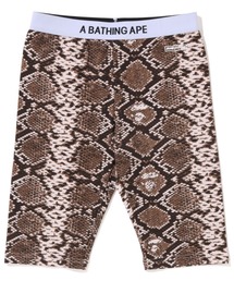 BAPE SNAKE PATTERN BIKER SHORTS L
