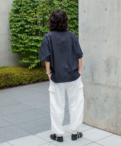 GLOSTER（グロスター）の「【WORK ABOUT/ワークアバウト】SUMMERY SHIRT プルオーバーシャツ スリーピング（シャツ/ブラウス・メンズ・ブラック/ネイビー/キャメル・S/M/L）」の12枚目の写真
