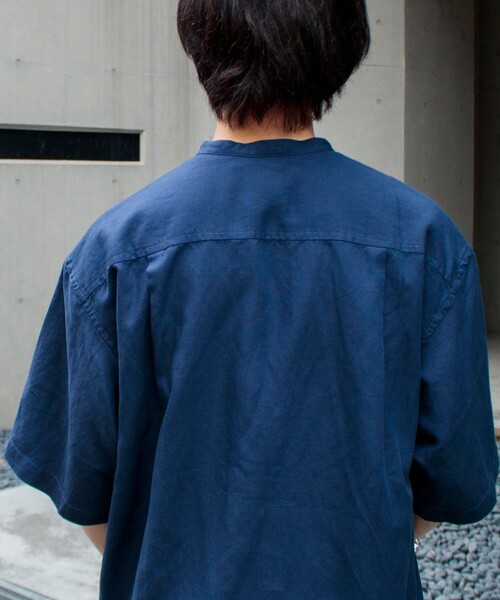 GLOSTER（グロスター）の「【WORK ABOUT/ワークアバウト】SUMMERY SHIRT プルオーバーシャツ スリーピング（シャツ/ブラウス・メンズ・ブラック/ネイビー/キャメル・S/M/L）」の18枚目の写真