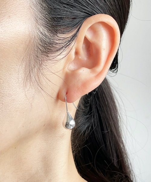 セール】wiwa:SILVER 925 LARGE HOOK DROP PIERCE/シルバー925