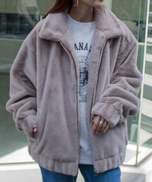 GLOSTER | 【GLOSTER/グロスター】フェイクファーブルゾン ビッグシルエット(その他アウター)