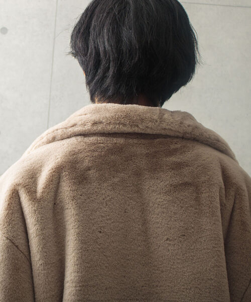 GLOSTER（グロスター）の「【GLOSTER/グロスター】フェイクファーブルゾン ビッグシルエット（その他アウター・メンズ・ブラック/ベージュ/グレー・M/L）」の22枚目の写真