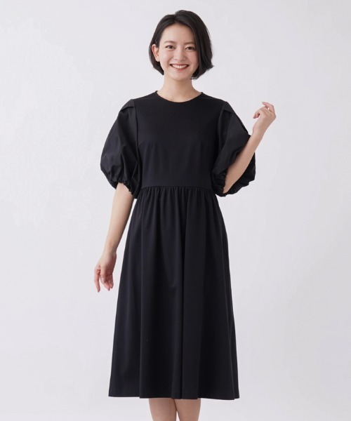 Nouque Recre パフスリーブワンピ ス ワンピース ワンピース ドレス Recre アンレクレ のファッション Nouque En Nouque Recre パフスリーブワンピ ス ワンピース ワンピース ドレス Recre アンレクレ のファッション Nouque En