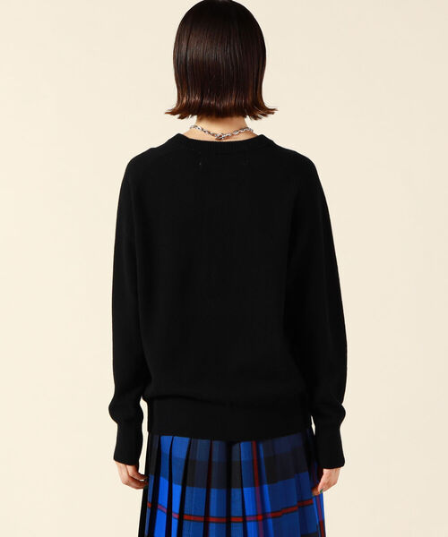 Rie Miller(リエミラー)の「ロゴニットジャガードクルーネックプルオーバーニット(ニット/セーター・レディース・ブラック/ライトグレー/ベージュ・38)」の22枚目の写真