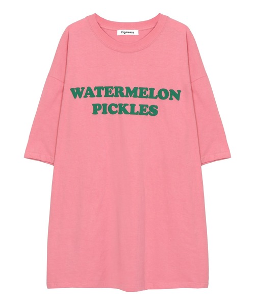 Figments(フィグメンツ)の「WATERMELON Tシャツ(Tシャツ/カットソー・レディース・ホワイト/ブラック/ピンク・FREE)」の7枚目の写真