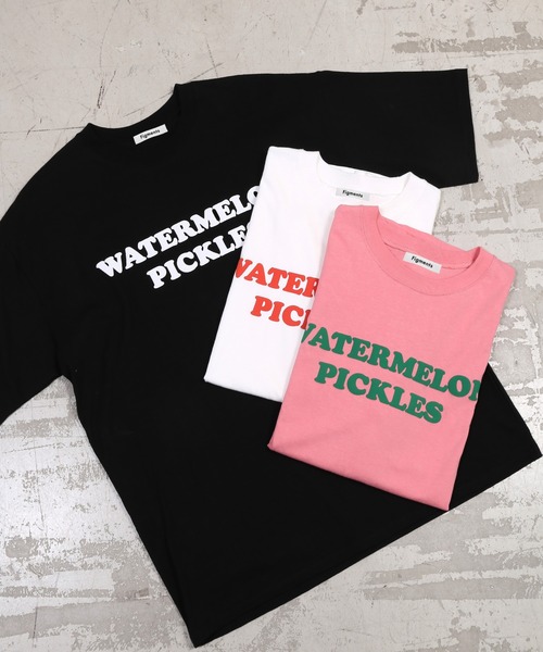 Figments(フィグメンツ)の「WATERMELON Tシャツ(Tシャツ/カットソー・レディース・ホワイト/ブラック/ピンク・FREE)」の10枚目の写真