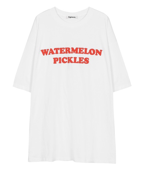 Figments(フィグメンツ)の「WATERMELON Tシャツ(Tシャツ/カットソー・レディース・ホワイト/ブラック/ピンク・FREE)」の16枚目の写真