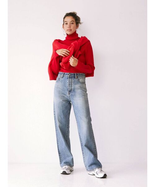 Ungrid（アングリッド）の「ウォッシャブルタートルニット（ニット/セーター・レディース・チャコールグレー/アイボリー/ヘザーグレー/グリーン/ブルー/オレンジ/レッド/ブラック・FREE）」の14枚目の写真