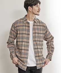 UNION STATION | ネルチェックシャツ/ネルシャツ/綿100％(シャツ/ブラウス)