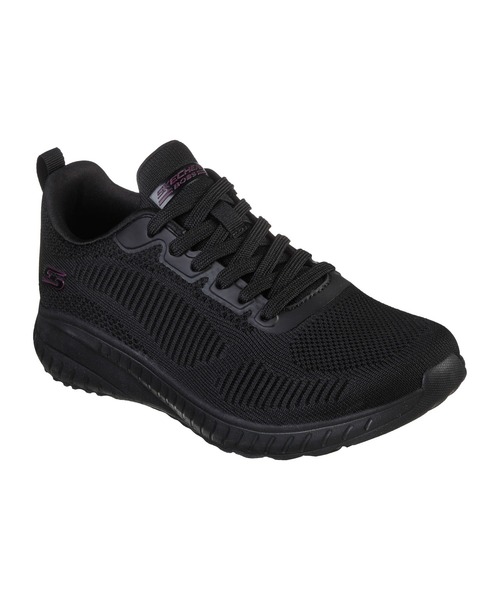 SKECHERS(スケッチャーズ)の「SKECHERS BOBS SQUAD CHAOS-FACE OFF / スケッチャーズ ボブズ スクワット カオス-フェイス オフ(スニーカー・レディース・ブラック/チェリーピンク/グレー系その他・22.5cm/23cm/23.5cm/24cm/24.5cm/25cm)」の2枚目の写真