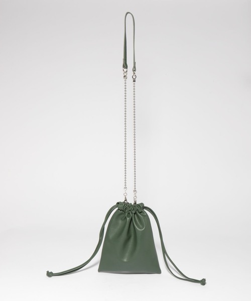 LAKOLE（ラコレ）の「フェイクレザー2WAYチェーンショルダーバッグ