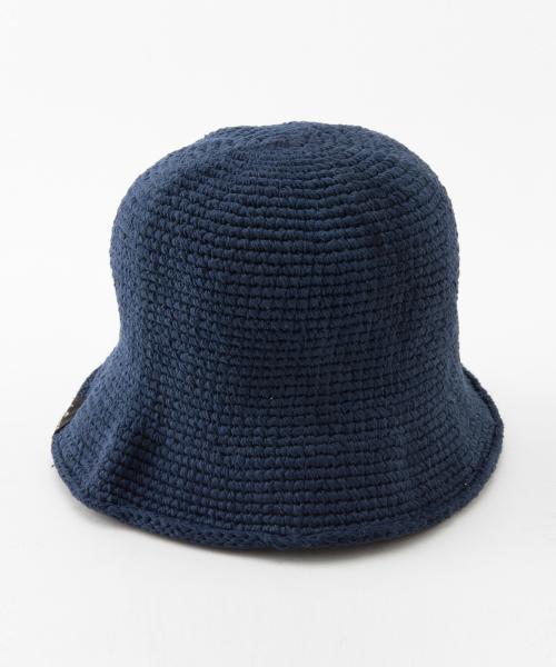 WILD THINGS（ワイルドシングス）の「WILDTHINGS / CROCHET HAT（ハット・メンズ・ナチュラル/ネイビー・ONE SIZE）」の8枚目の写真