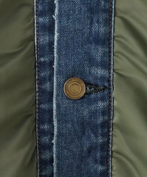 BEAUTY&YOUTH UNITED ARROWS（ビューティーアンドユースユナイテッドアローズ）の「＜Usedig＞MA-1×デニム ドッキング ジャケット -ウォッシャブル-（MA-1・レディース・オリーブ・1）」の8枚目の写真