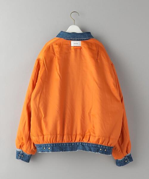 BEAUTY&YOUTH UNITED ARROWS（ビューティーアンドユースユナイテッドアローズ）の「＜Usedig＞MA-1×デニム ドッキング ジャケット -ウォッシャブル-（MA-1・レディース・オリーブ・1）」の10枚目の写真