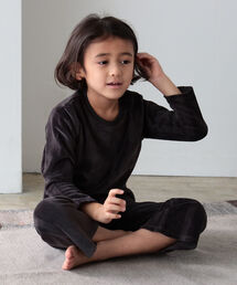 Vermeerist BEAMSベロアパジャマセットアップ ベロアニットスタンドカラージップアップルームウェア上下セット 通販