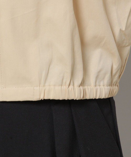 ALAND(エーランド)の「3.3Field Trip/PIN TUCK ZIP-UP 2275894(ノーカラージャケット・レディース・ブラック/ベージュ・FREE)」の4枚目の写真