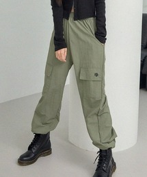 muahmuah | A'GEM/9 × .kom『muah muah/ムーアムーア』BALLOON FIT WIDE CARGO BANDING PANTS/バルーンフィットワイドカーゴパンツ(カーゴパンツ)