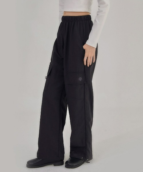 muahmuah（ムーアムーア）の「A'GEM/9 × .kom『muah muah/ムーアムーア』BALLOON FIT WIDE CARGO BANDING PANTS/バルーンフィットワイドカーゴパンツ（カーゴパンツ・レディース・ブラック/カーキ・FREE）」の12枚目の写真
