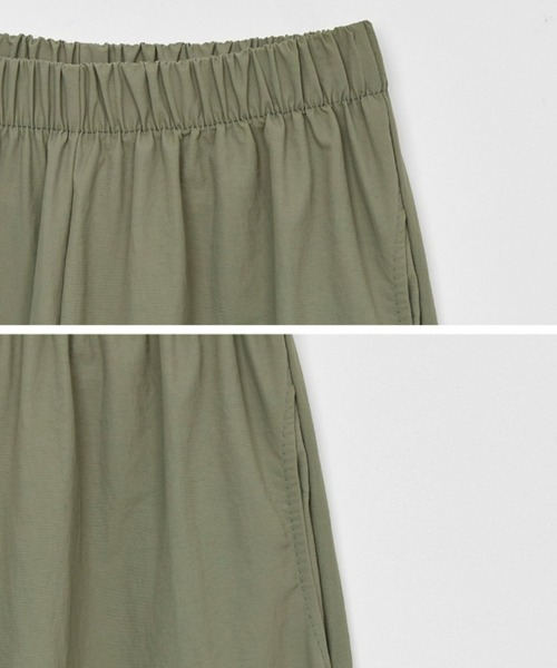 muahmuah（ムーアムーア）の「A'GEM/9 × .kom『muah muah/ムーアムーア』BALLOON FIT WIDE CARGO BANDING PANTS/バルーンフィットワイドカーゴパンツ（カーゴパンツ・レディース・ブラック/カーキ・FREE）」の15枚目の写真