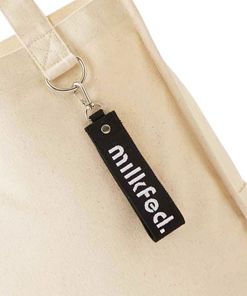 MILKFED.(ミルクフェド)の「ROUND LOGO 2WAY PC TOTE(ショルダーバッグ・レディース・ホワイト/ブラック/ライトピンク・ONE SIZE)」の8枚目の写真