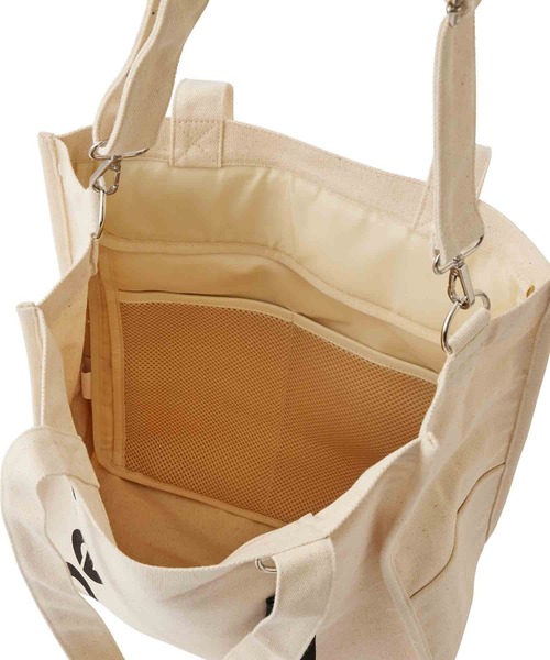 MILKFED.(ミルクフェド)の「ROUND LOGO 2WAY PC TOTE(ショルダーバッグ・レディース・ホワイト/ブラック/ライトピンク・ONE SIZE)」の11枚目の写真
