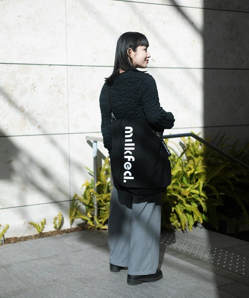 MILKFED.(ミルクフェド)の「ROUND LOGO 2WAY PC TOTE(ショルダーバッグ・レディース・ホワイト/ブラック/ライトピンク・ONE SIZE)」の22枚目の写真