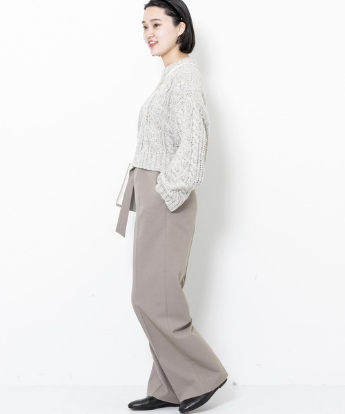 URBAN RESEARCH(アーバンリサーチ)の「ケーブルショートニット(ニット/セーター・レディース・オレンジ/ベージュ系その他/ブラウン・FREE)」の19枚目の写真