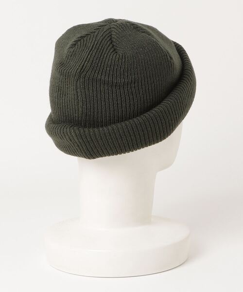 AVIREX(アヴィレックス)の「2WAY WATCH CAP / 2ウェイ ワッチキャップ / AVIREX / アヴィレックス(ニットキャップ/ビーニー・メンズ・ブラック/オリーブ系・F)」の3枚目の写真