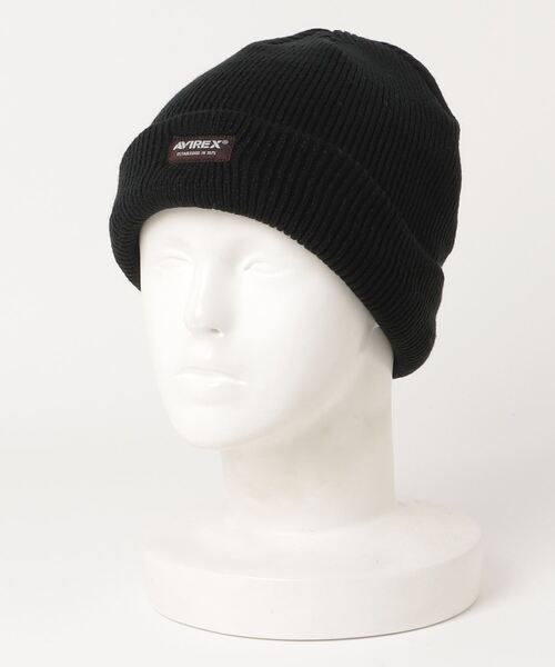 AVIREX(アヴィレックス)の「2WAY WATCH CAP / 2ウェイ ワッチキャップ / AVIREX / アヴィレックス(ニットキャップ/ビーニー・メンズ・ブラック/オリーブ系・F)」の5枚目の写真