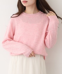 BRODIAEA 洗えるカシミヤシリーズ クルーネックニット