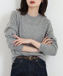 BRODIAEA 洗えるカシミヤシリーズ クルーネックニット