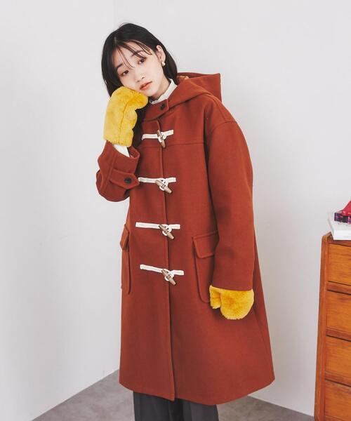 coen（コーエン）の「フェイクファーミトン（手袋・レディース・イエロー/オフホワイト/ダークグレー/ブラウン・FREE）」の6枚目の写真