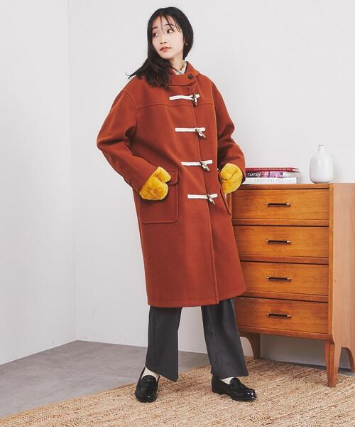 coen（コーエン）の「フェイクファーミトン（手袋・レディース・イエロー/オフホワイト/ダークグレー/ブラウン・FREE）」の7枚目の写真