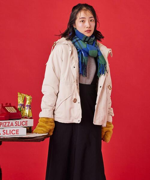 coen（コーエン）の「フェイクファーミトン（手袋・レディース・イエロー/オフホワイト/ダークグレー/ブラウン・FREE）」の22枚目の写真