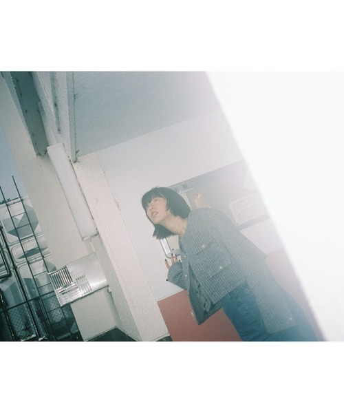 HOLIDAY（ホリデイ）の「TWEED JACKET ツイードジャケット（ノーカラージャケット・レディース・ブルーグレー・ONE SIZE）」の20枚目の写真