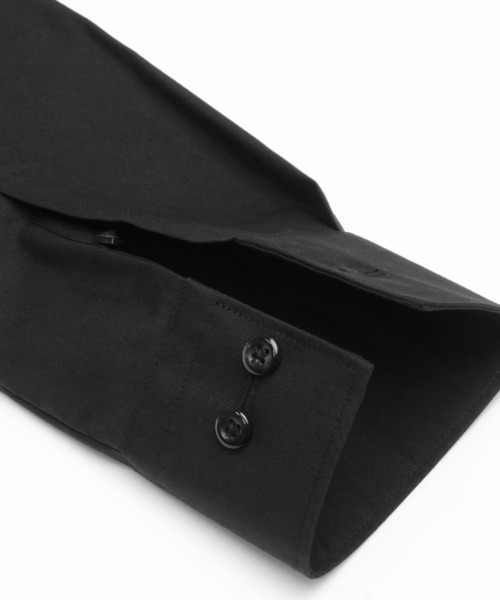 TOKYO SHIRTS（トウキョウシャツ）の「形態安定ノーアイロン レギュラー衿 長袖ビジネスワイシャツ（ビジネスシャツ・レディース・ブラック・XS/S/M/L/LL/XL）」の4枚目の写真