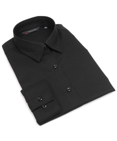 TOKYO SHIRTS（トウキョウシャツ）の「形態安定ノーアイロン レギュラー衿 長袖ビジネスワイシャツ（ビジネスシャツ・レディース・ブラック・XS/S/M/L/LL/XL）」の11枚目の写真