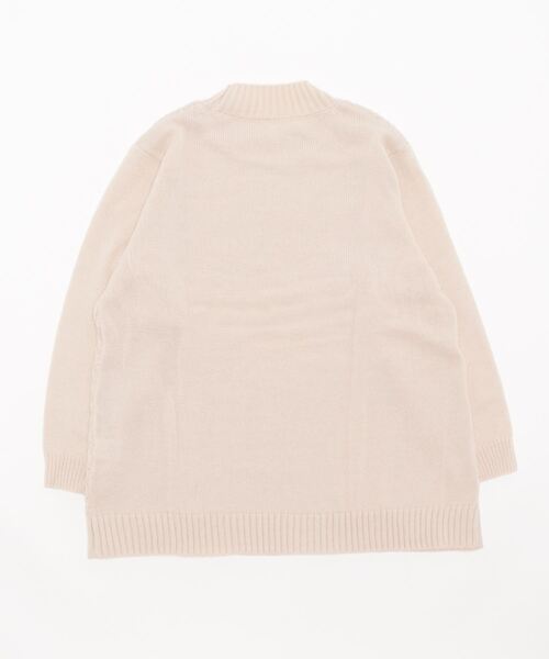 BELLUNA PLUS(ベルーナ)の「編地切替サイドボタンチュニック(チュニック・レディース・コーラル/イエロー/グリーン/アイボリー/レモンイエロー/ブルーグレー・LARGE/X-LARGE/MEDIUM)」の21枚目の写真
