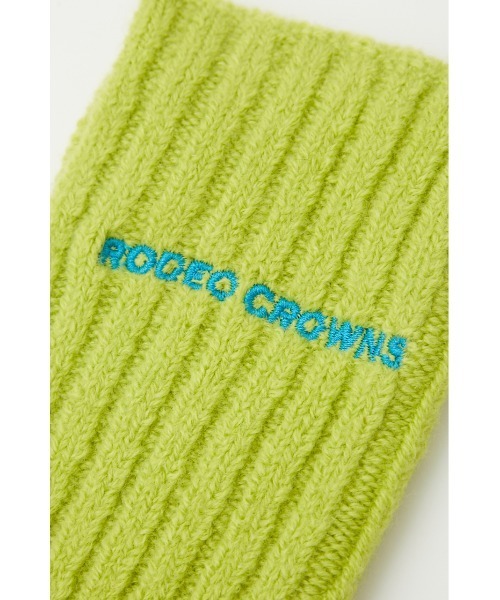 RODEO CROWNS WIDE BOWL（ロデオクラウンズワイドボウル）の「FRUITYニット アームウォーマー（手袋・レディース・ターコイズブルー/ライム/ピンク/アイボリー・FREE）」の9枚目の写真