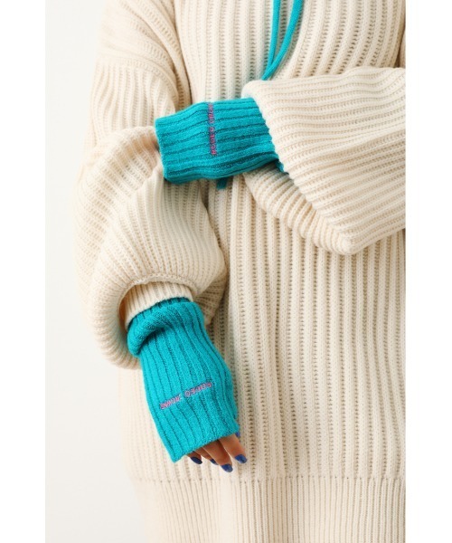 RODEO CROWNS WIDE BOWL（ロデオクラウンズワイドボウル）の「FRUITYニット アームウォーマー（手袋・レディース・ターコイズブルー/ライム/ピンク/アイボリー・FREE）」の19枚目の写真