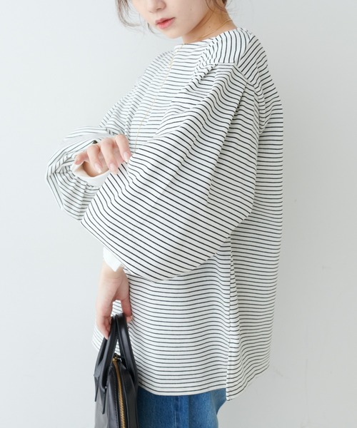 PUAL CE CIN(ピュアルセシン)の「【ZOZOTOWN限定・Du noir】スナップ釦カフス袖カットソー(Tシャツ/カットソー・レディース・ブラック/その他1/その他2/オフホワイト・FREE)」の18枚目の写真