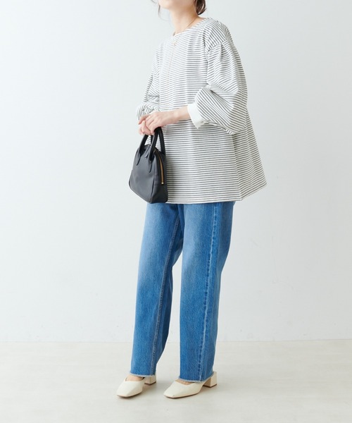 PUAL CE CIN(ピュアルセシン)の「【ZOZOTOWN限定・Du noir】スナップ釦カフス袖カットソー(Tシャツ/カットソー・レディース・ブラック/その他1/その他2/オフホワイト・FREE)」の19枚目の写真