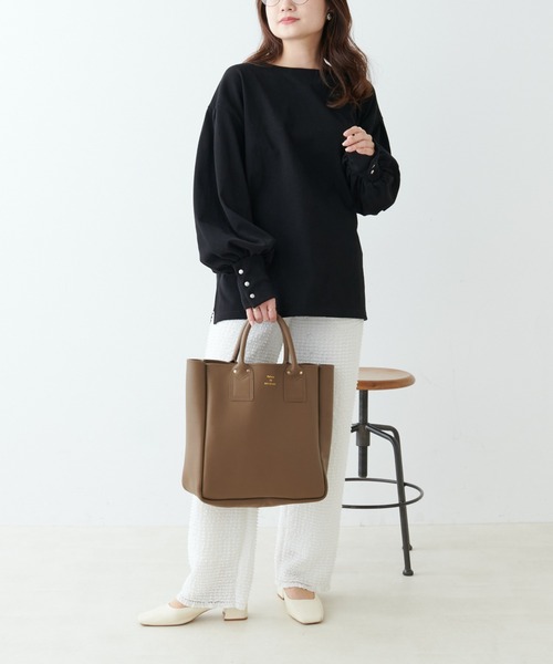 PUAL CE CIN(ピュアルセシン)の「【ZOZOTOWN限定・Du noir】スナップ釦カフス袖カットソー(Tシャツ/カットソー・レディース・ブラック/その他1/その他2/オフホワイト・FREE)」の6枚目の写真