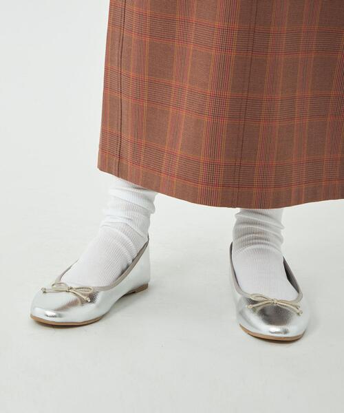 green label relaxing（グリーンレーベルリラクシング）の「ラウンド レイン フラット シューズ（レインシューズ・レディース・ブラック/シルバー/ゴールド・M(3~3.5)/L(4~4.5)/S(2~2.5)/LL(5~5.5)）」の9枚目の写真